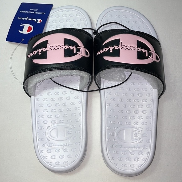 New Champion Women's Super Slide Black Sandals - Picture 5 of 12